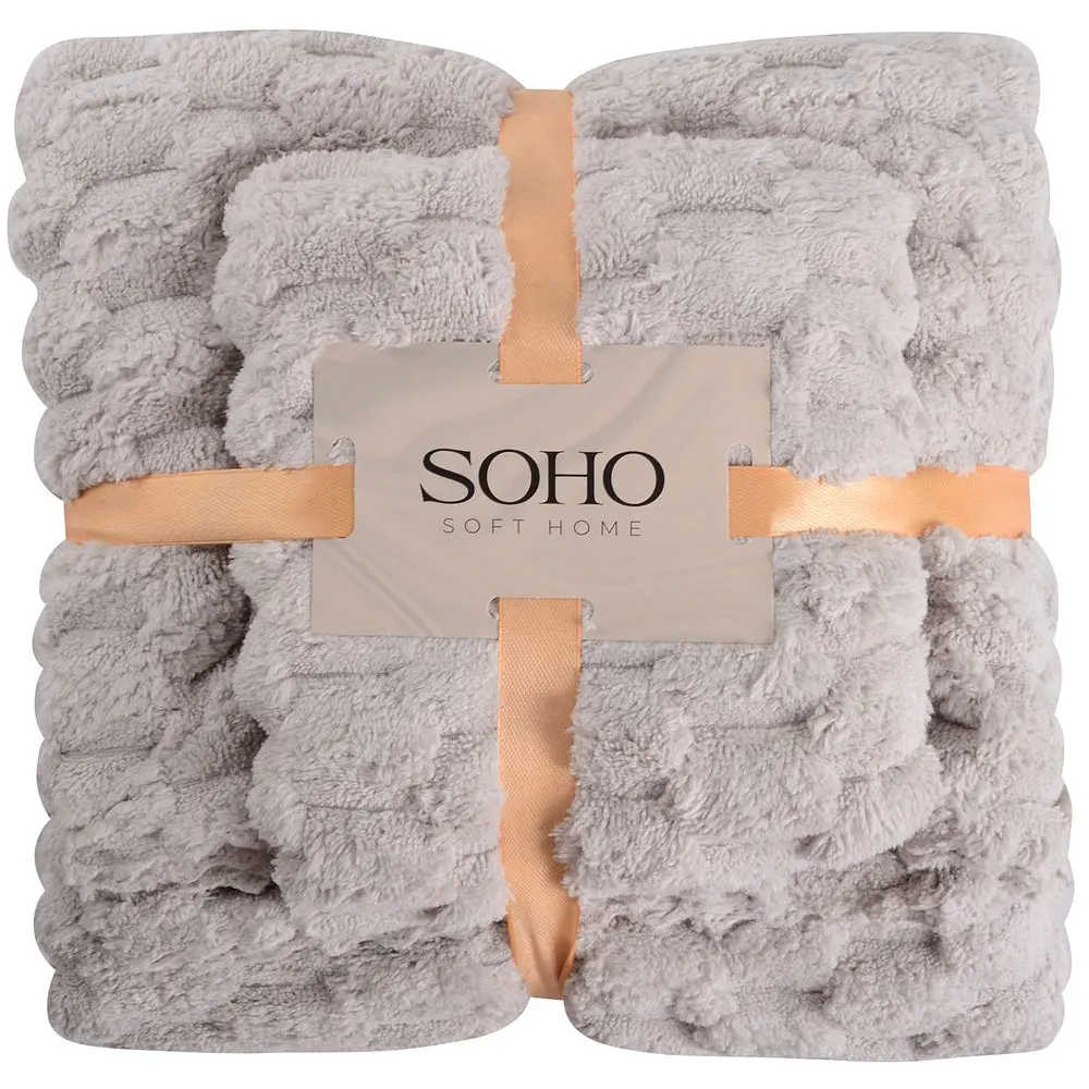 Набір рушників Soho Sote Grey 35 х 75 см, 70 х 140 см - фото 2
