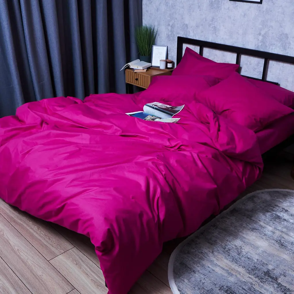 Комплект постільної білизни Moon&Star Бязь Gold Люкс Crimson Elegance Полуторний 143х210 наволочки 2х40х60 - фото 8
