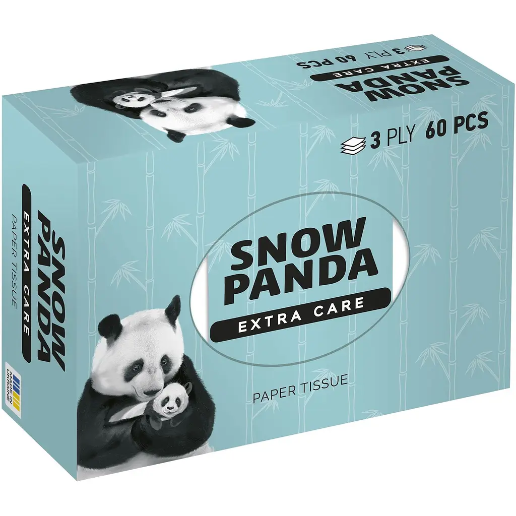 Серветки Сніжна Панда Extra Care, тришарові, 60 шт. - фото 5