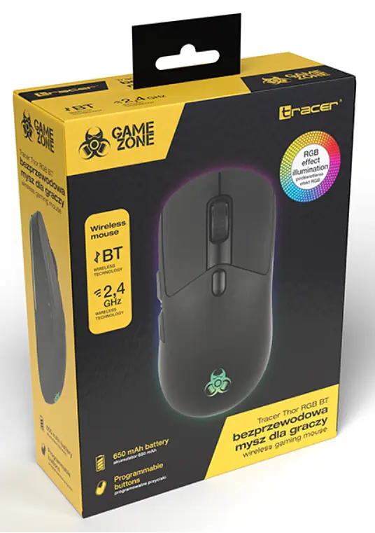 Комп'ютерна миша Tracer GAMEZONE THOR RGB 2.4G + BT (TRAMYS47419) - фото 7