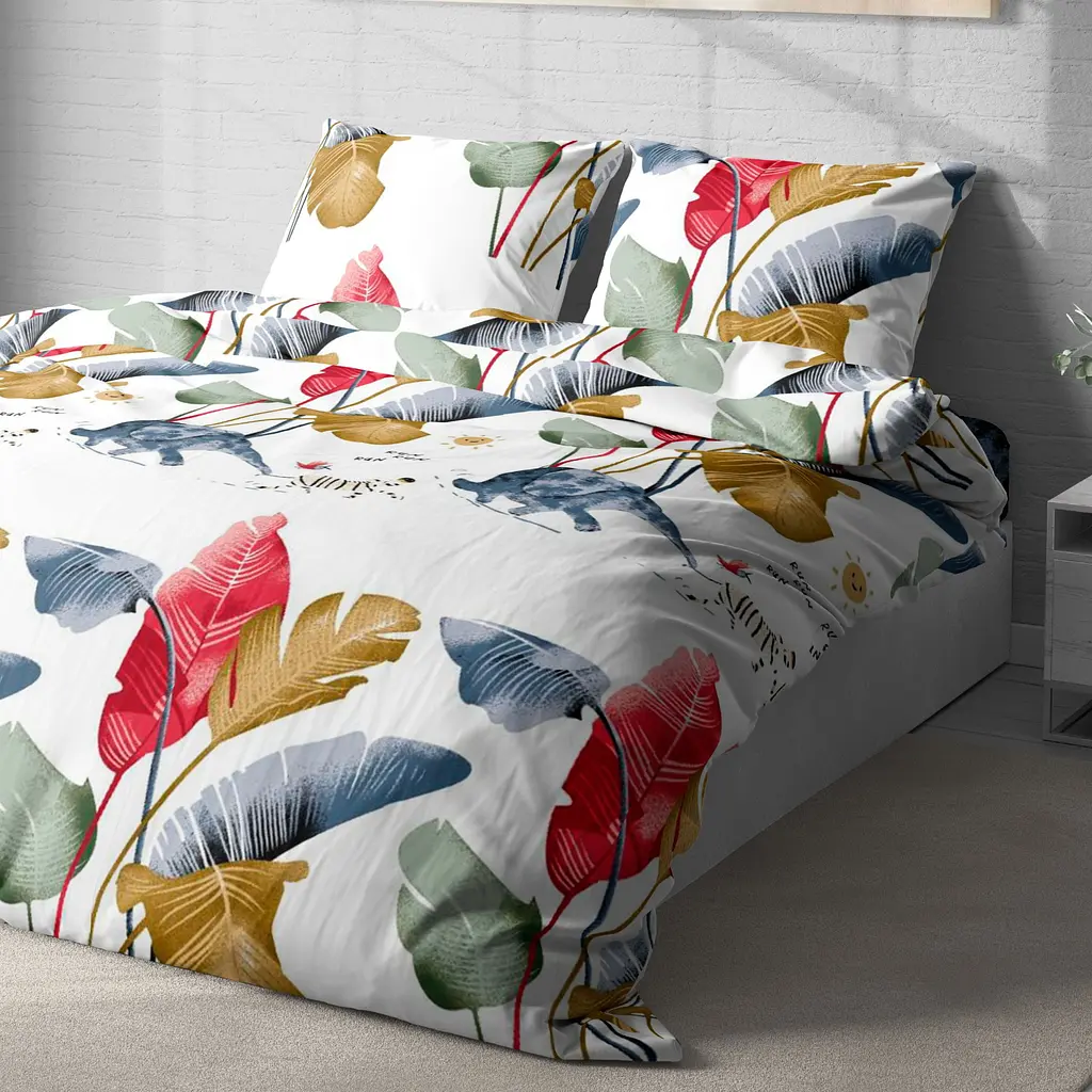 Комплект постельного белья LeLit двуспальный 180х215 см поплин L-2052/2 разноцветный (le2000000299136) - фото 5