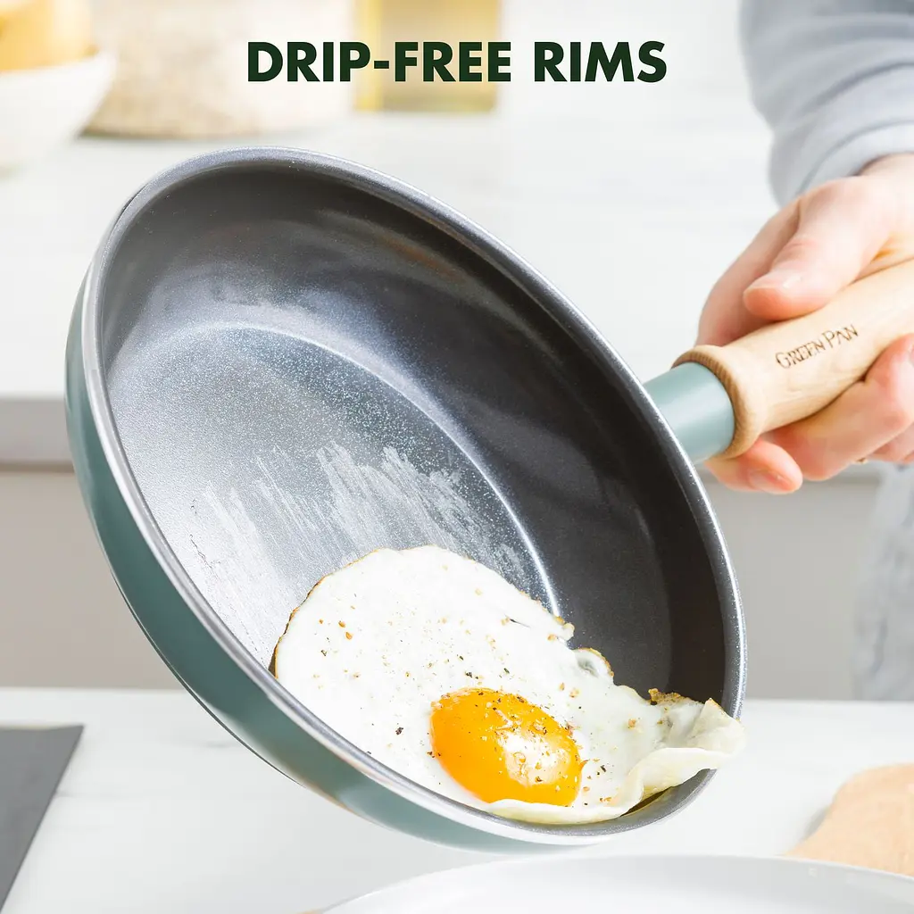 Набір сковорідок GreenPan Mayflower 20 см,  24 см 2 шт. + лопатка з прорізами (CC001570-001) - фото 5