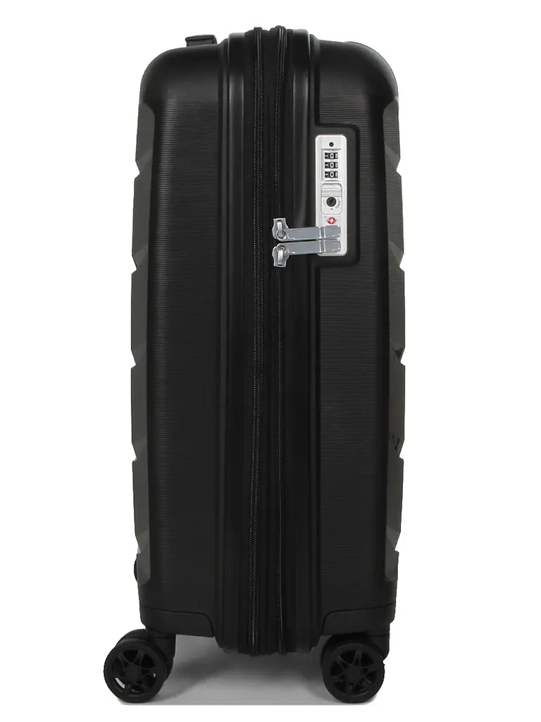 Валіза маленька S поліпропілен Airtex 646 45л 55×40×20см Чорний - фото 5