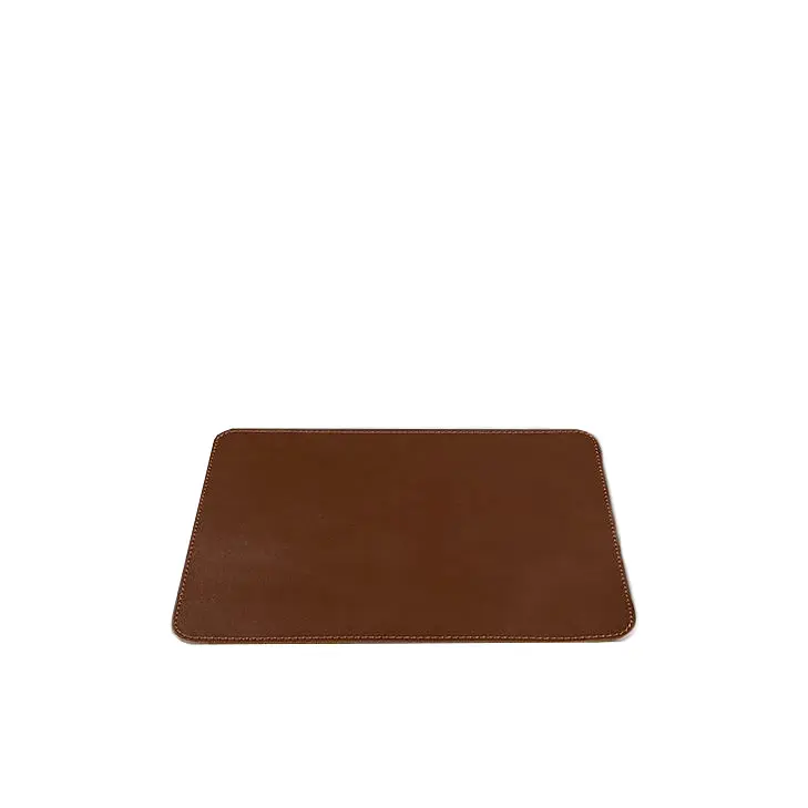 Коврик для мышки из натуральной кожи 1.0 светло-коричневый краст - фото 5