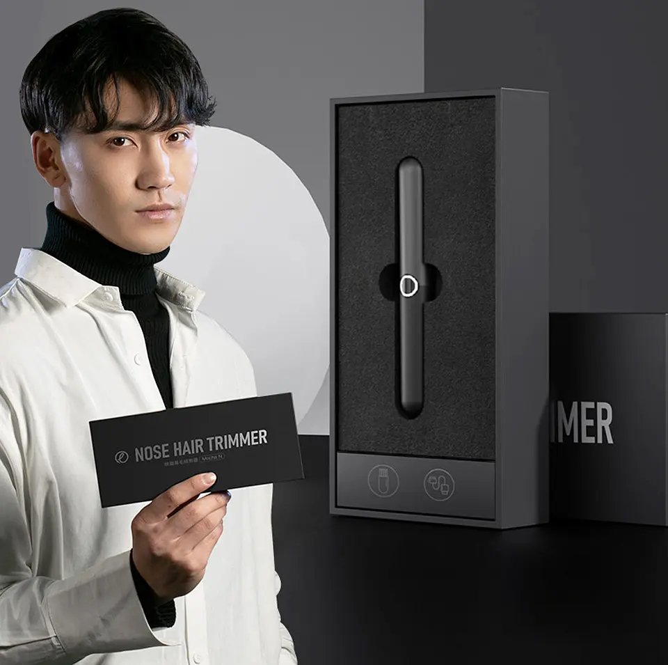 Триммер для волос Enchen Mocha N-Nose and Ear Black - фото 9