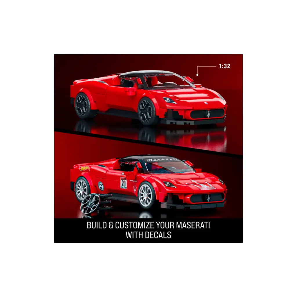 Конструктор Mattel Brick Shop Hot Wheels Speed Maserati 250 деталей (JFR90) - фото 2