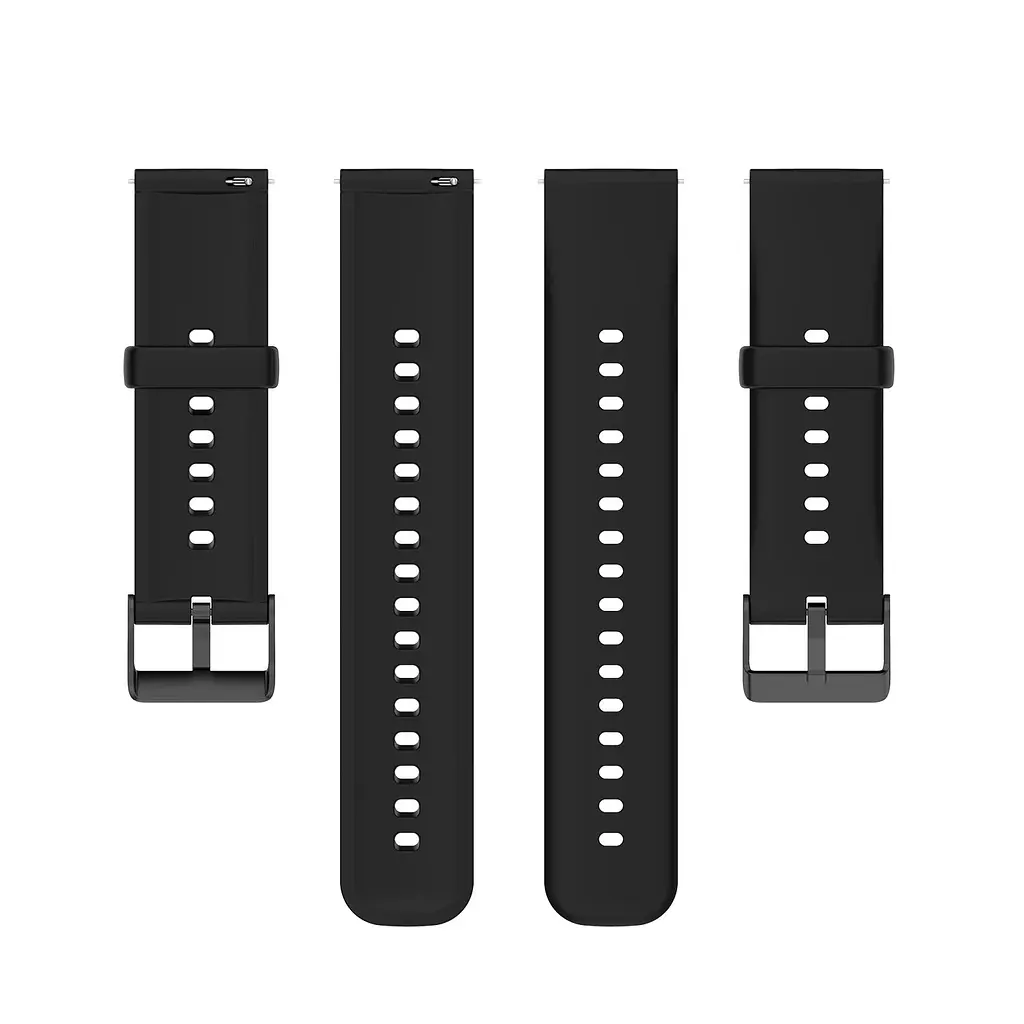Ремінець силіконовий для смарт-годин BeWatch HW Huawei Watch 22 мм Чорний (102HW01) - фото 4