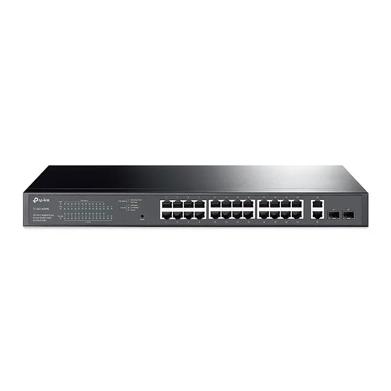 Комутатор TP-Link TL-SG1428PE 24xGE/PoE+ 250W 2xGE 2xcomboGE/SFP EasySmart 19" 1U