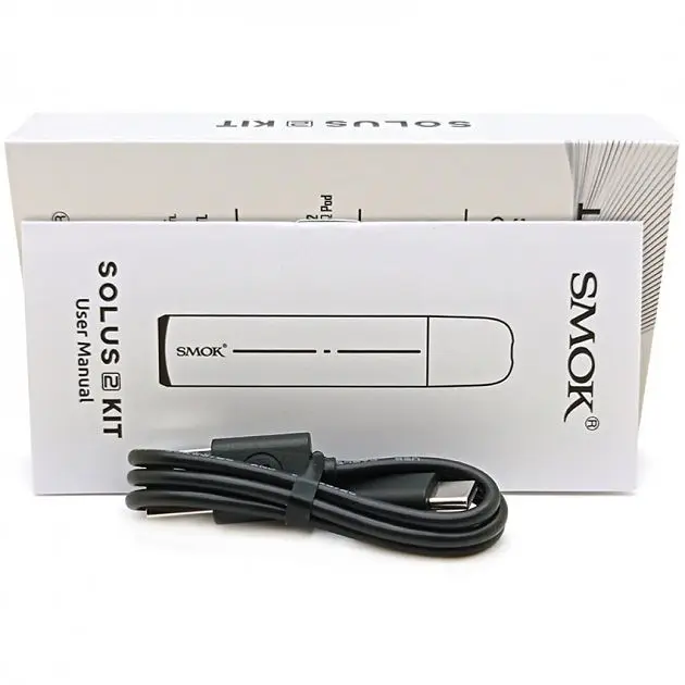 Под-система электронная сигарета Smok Solus 2 Pod Kit 700 mAh 2.5 ml Silver (10339) - фото 3