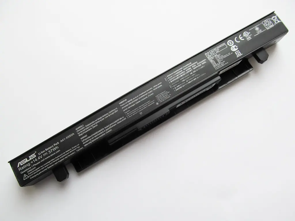 Акумулятор для ноутбука Asus X450 A41-X550A, 2600 mAh (37Wh), 4cell, 14.4V, Li-ion, чорний - фото 3