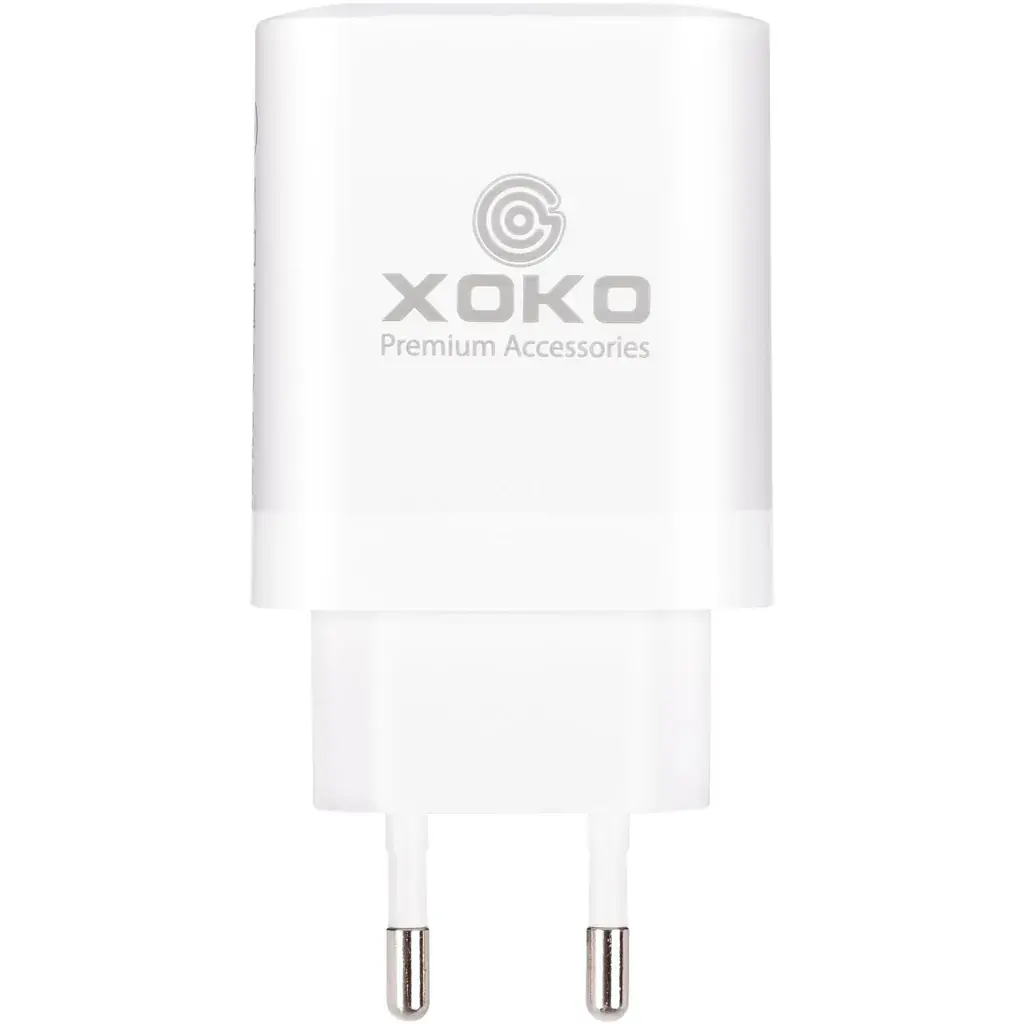 Зарядний пристрій XoKo 1xUSB-C PD65W + 1xUSB QC3.0 GaN white (XK-QC-620) - фото 5