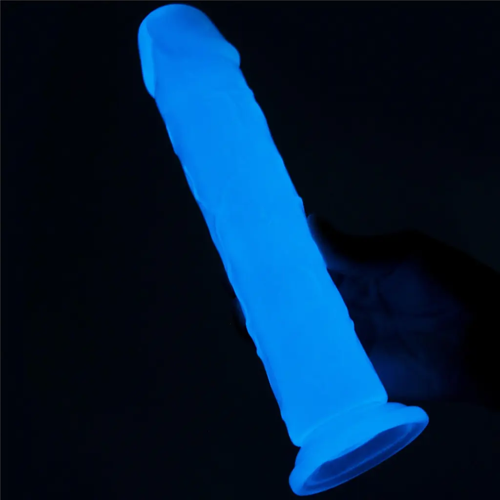 Фалоімітатор неоновий Lumino Play Dildo 21 см синій - фото 7