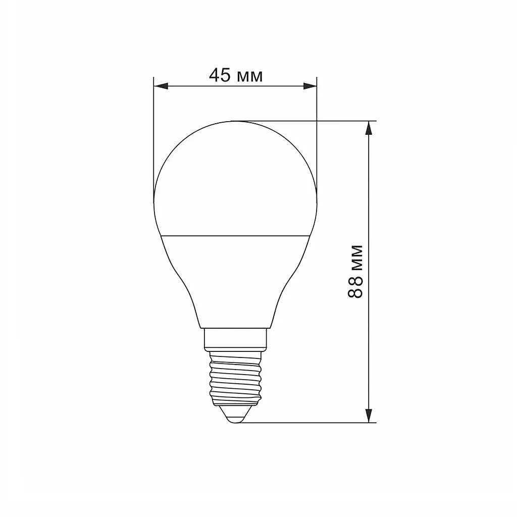 LED-лампа Videx G45e 7W E14 3000K (24958-000) - фото 3