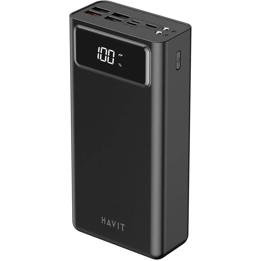 Повербанк Havit HV-PB56 Black QC+PD 40000 mAh (HV-PB56) - фото 5