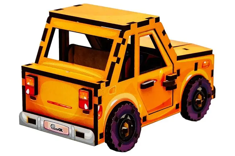 Конструктор дерев'яний Puz-00958 "Turbo Car" в кульку PuzzleOK - фото 5