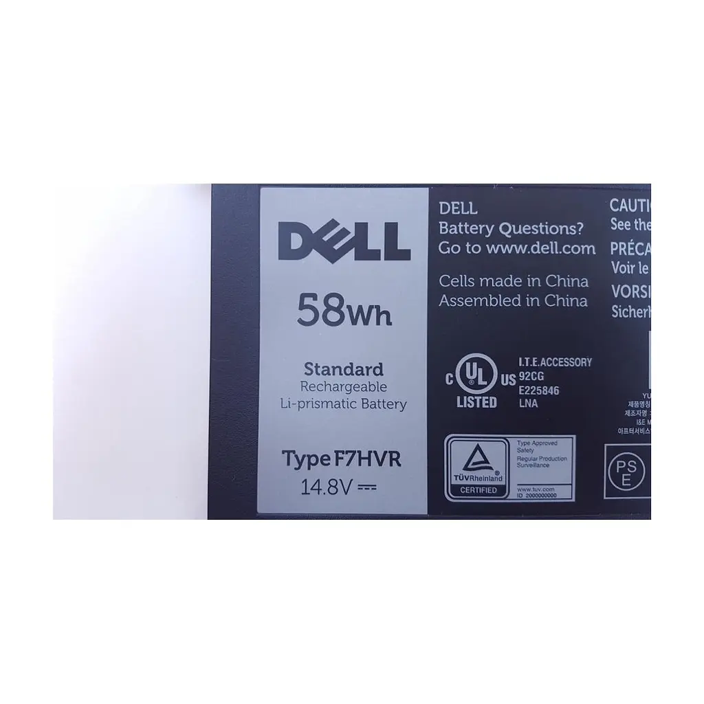 Акумулятор до ноутбука Dell Inspiron 15-7537 F7HVR, 58Wh (3800mAh), 4cell, 14.8V, Li-ion (A47207) - фото 3