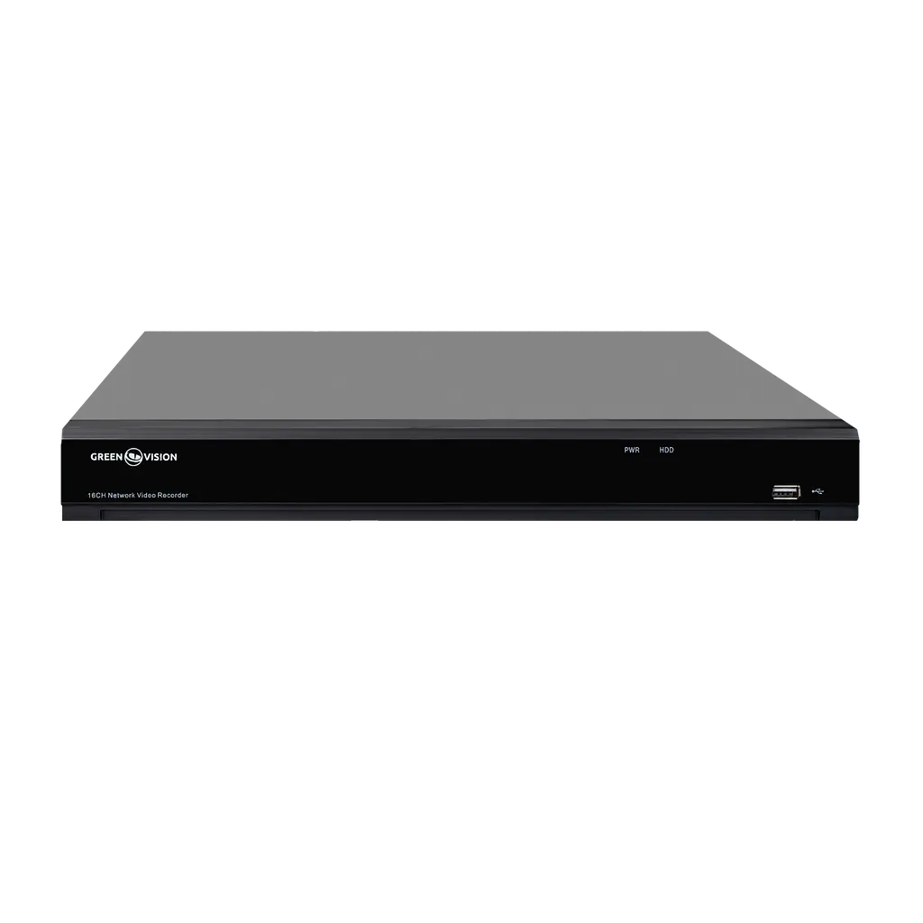 IP відеореєстратор 16-канальний 12MP NVR GreenVision GV-N-I017/16 12MP 12MP (V2)