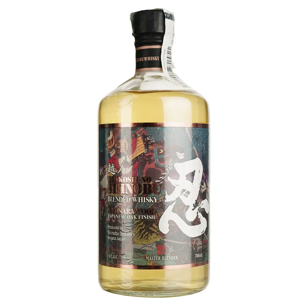 Виски Shinobu Pure Malt 43% 0.7 л в подарочной упаковке - фото 2