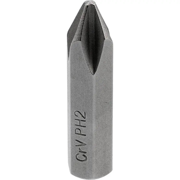 Отверточные ударные вставки Yato крест и плоский шлицы PH2/3 и S8/10х36 мм HEX Ø= 5/16 4 шт. (YT-2812) - фото 4