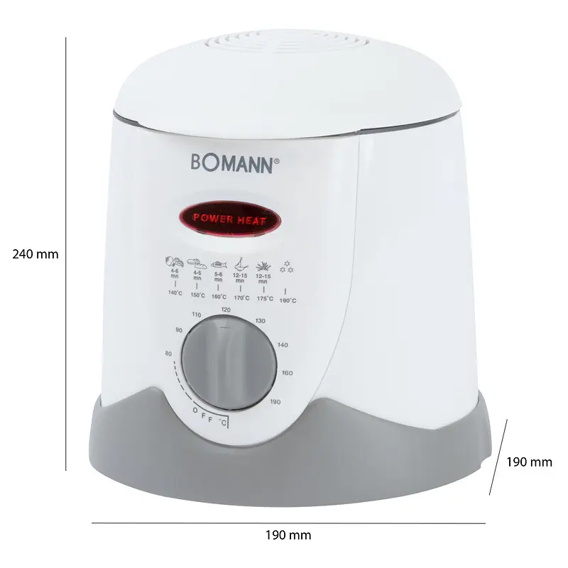 Фритюрниця-фондю Bomann FFR 1290 CB - фото 3