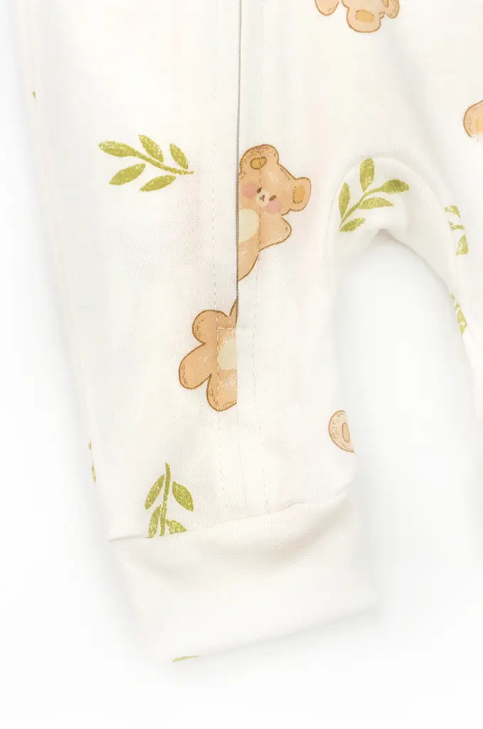 Хлопковый человечек на молнии для новорождённых с манжетами Bears - фото 6