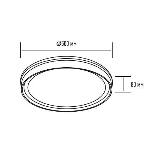 Світильник світлодіодний настінно-стельовий Maxus Functional Ceiling light 75W 3CCT Remote Line з пультом дистанційного керування - фото 4
