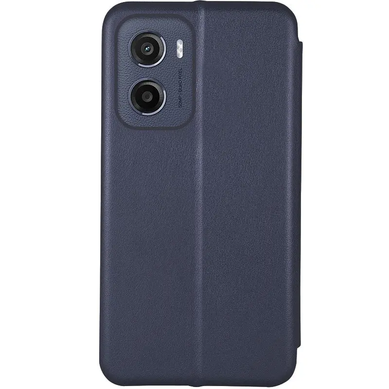 Шкіряний чохол-книжка Classy для Motorola Moto G05 / E15 Темно-синій - фото 2