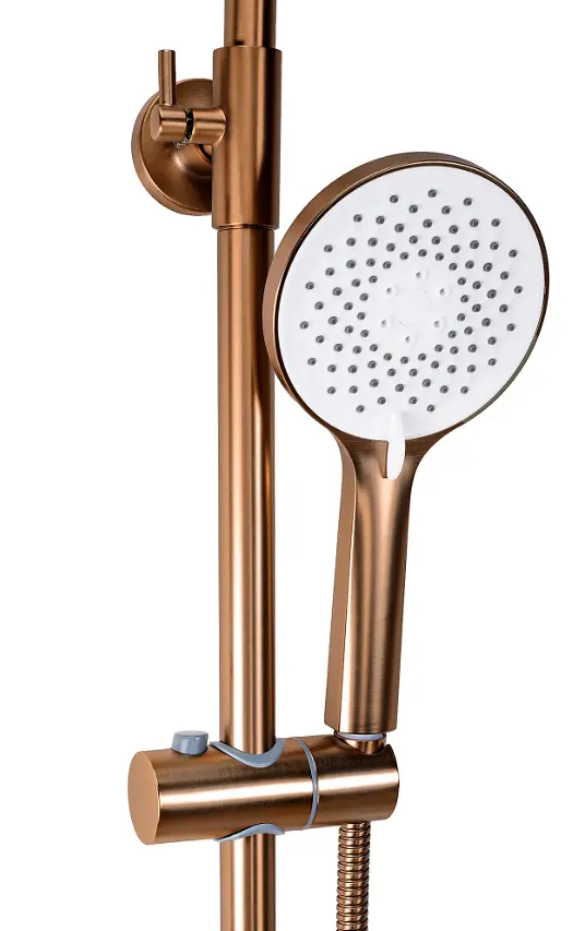 Душова система з виливом Rea Drop brushed copper REA-P7064 - фото 4