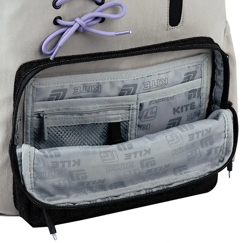 Рюкзак для старшої школи Kite Education teens 949L Romantic Minimalism Сірий (K26-949L-1) - фото 10