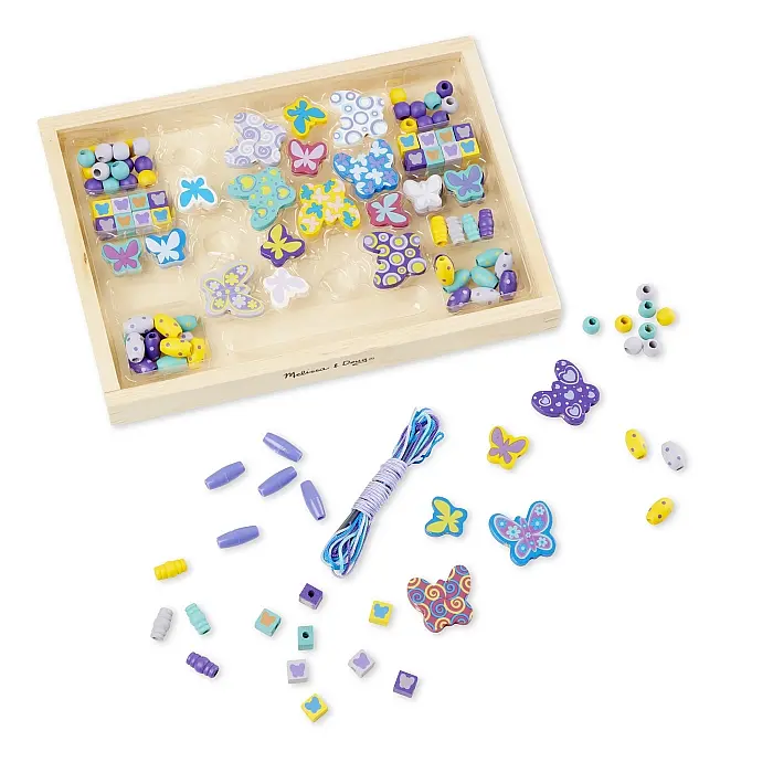 Набір дерев'яних намистин Melissa & Doug Метелики (MD4179) - фото 2