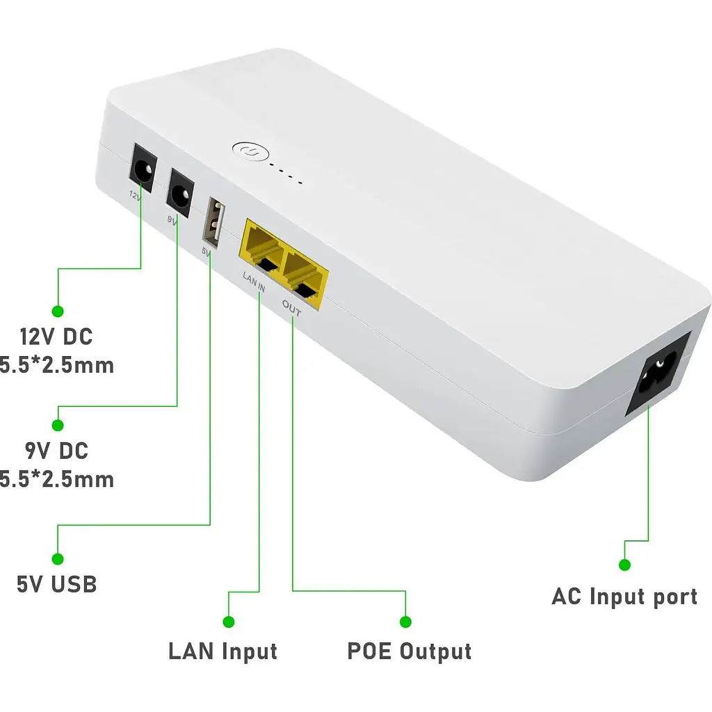 Источник бесперебойного питания (ИБП) для роутера WGP Mini UPS POE04 8800mAh [154764] - фото 3