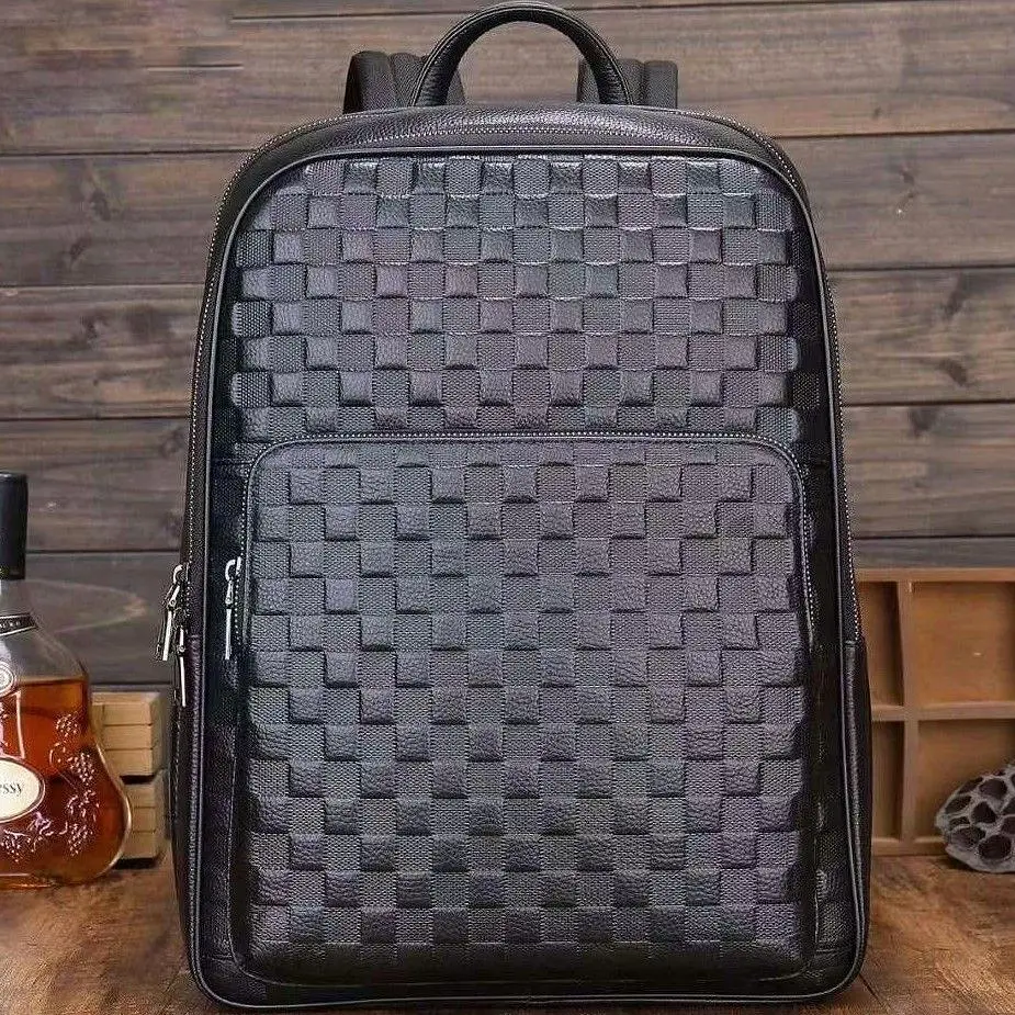 Рюкзак чоловічий шкіряний міський для ноутбука та документів Tiding Bag 13292 чорний - фото 9