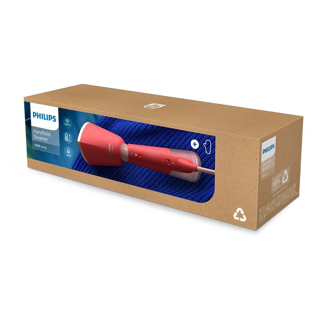 Ручной отпариватель Philips 5000 красный (STH5020/40) - фото 6