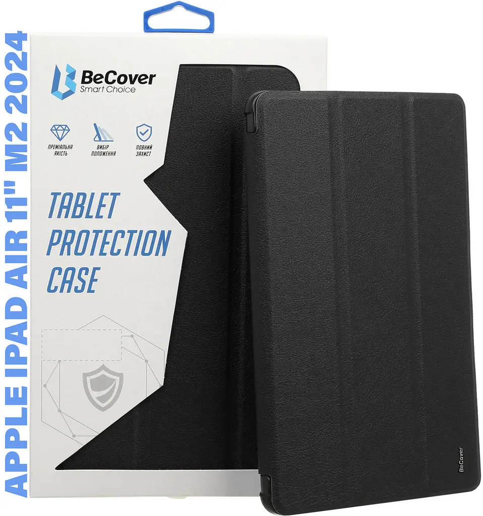 Чохол BeCover Tri Fold Soft TPU Silicone для Apple iPad Air 11 M2 2024 Чорний (711405) - фото 6