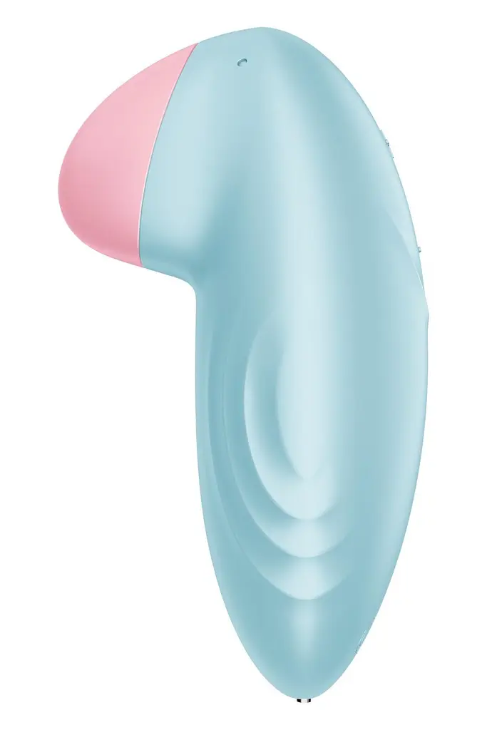 Смарт-вібратор для клітора Satisfyer Tropical Tip Light Blue - фото 4