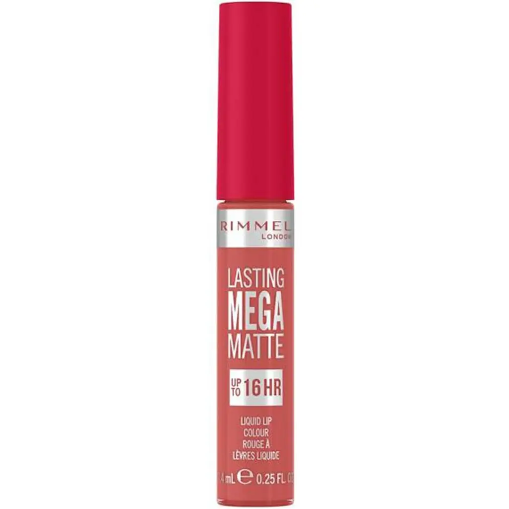 Рідка матова помада для губ Rimmel Lasting Mega Matte відтінок 600 Coral Sass 7.4 мл - фото 2