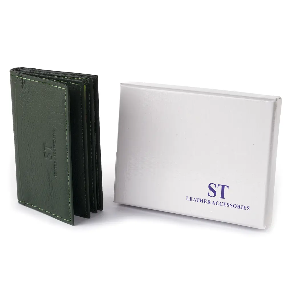 Жіночий шкіряний гаманець-візитниця ST Leather 10х6.5х1 см acs0015961 - фото 7