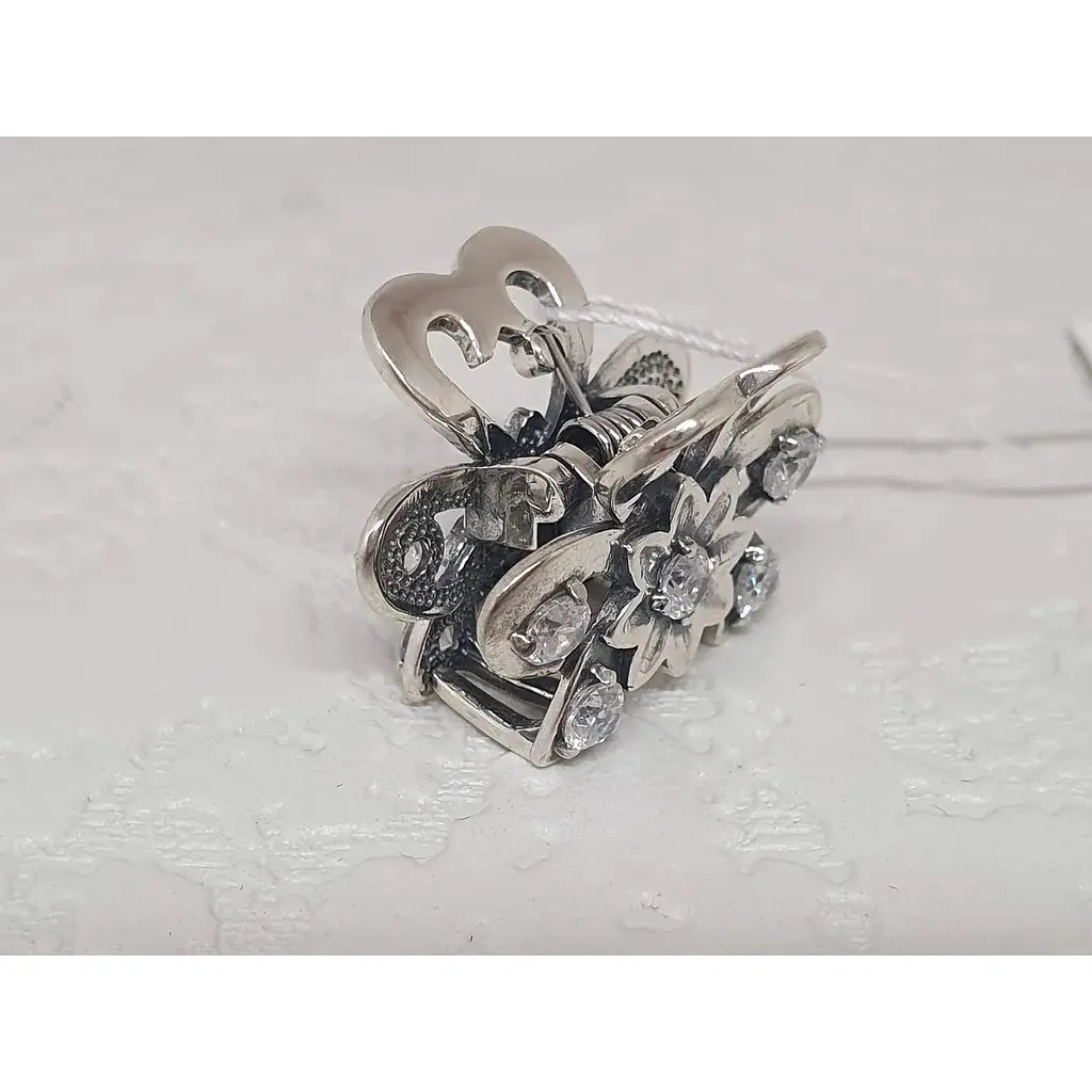 Срібна шпилька для волосся Ірій з фіанітами. 9313 - фото 3