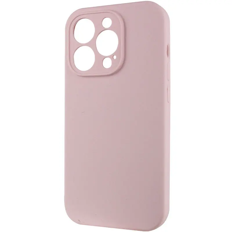 Чохол Silicone Case Full Camera Protective (AA) NO LOGO для Apple iPhone 13 Pro Max (6.7) Рожевий / Chalk Pink - фото 3