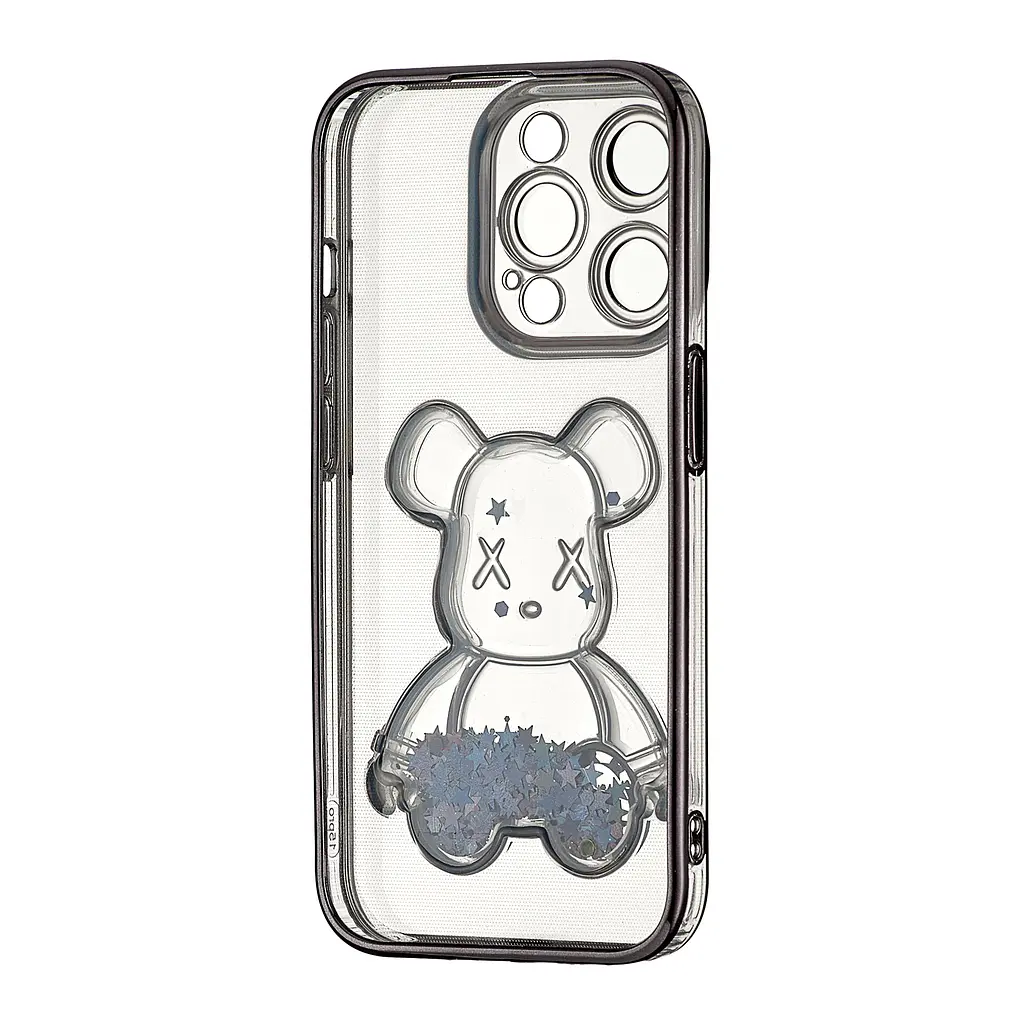 Чохол Shining Bear Case Protected Camera iPhone 15 Pro Black - фото 3