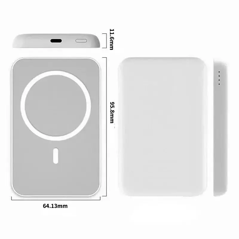 Магнитный УМБ Power Bank Battery Pack MagSafe 4000 mAh - фото 4