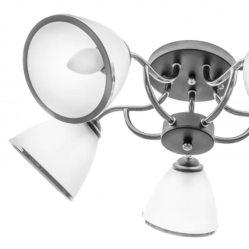 Люстра потолочная Brille классическая в зал E27 60W CH (LK-594C/5) - фото 2