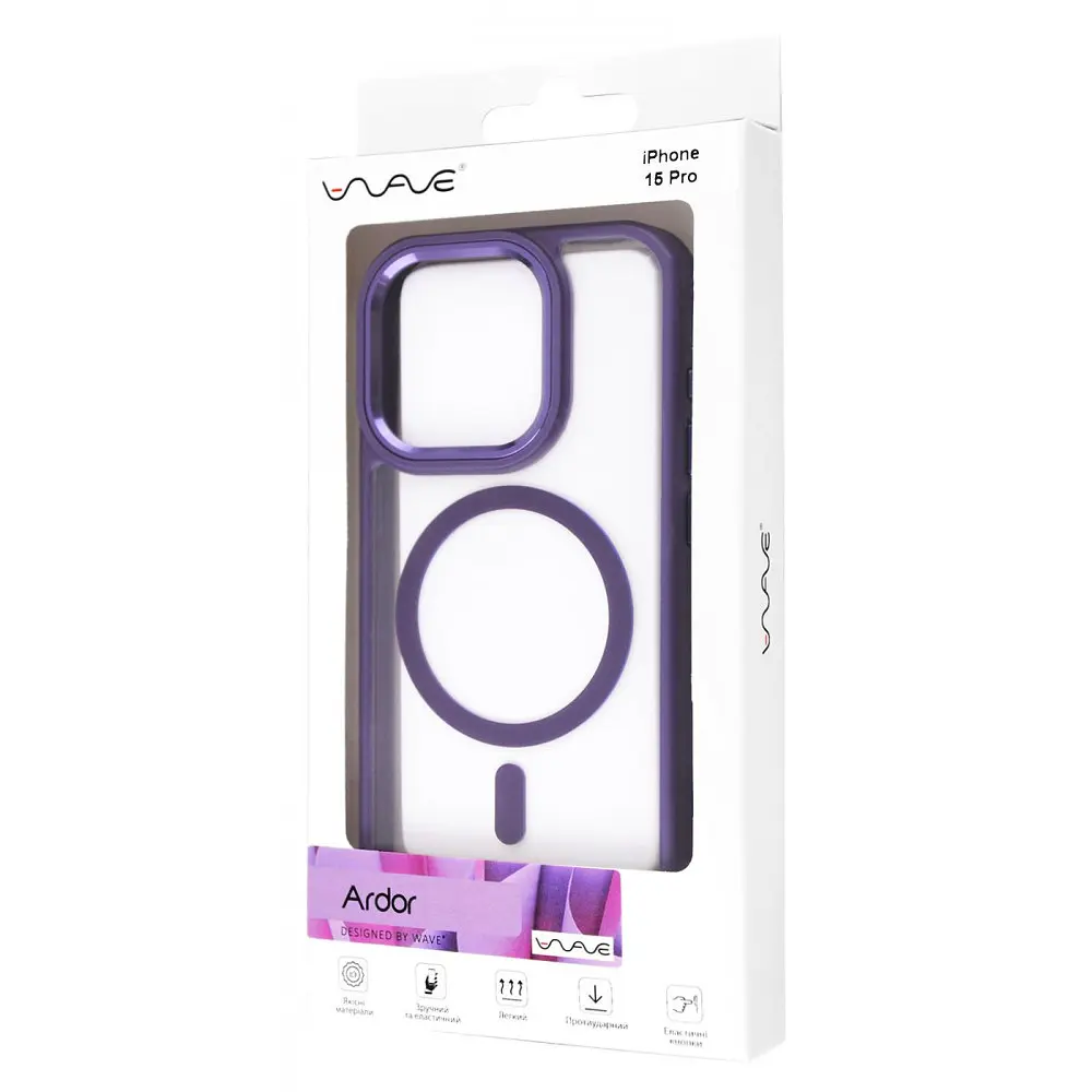 Чохол WAVE Ardor Case with Magnetic Ring iPhone 15 Pro в асортименті - фото 2