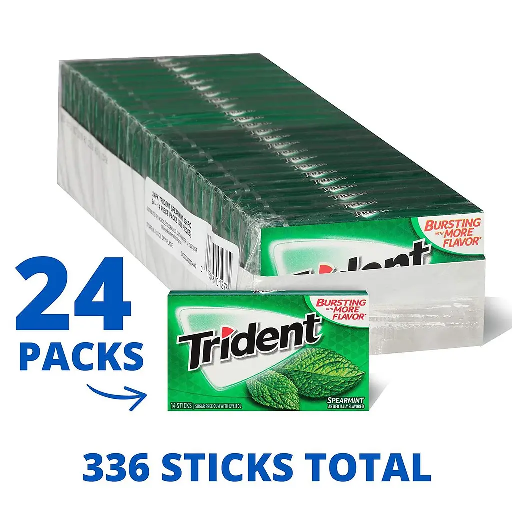 Жуйки Trident spearmint 14 sticks - фото 2