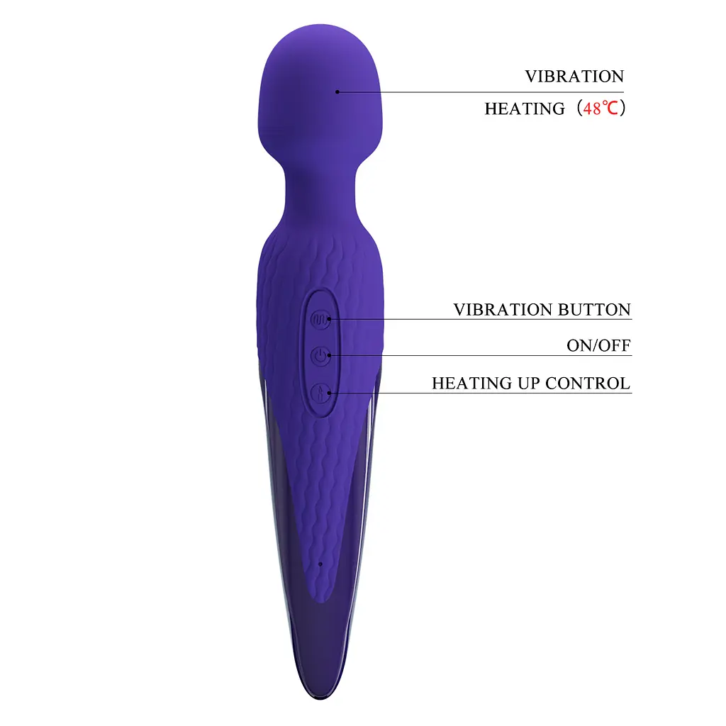 Вібромасажер Pretty Love Antony Heat Massager Blue - фото 8