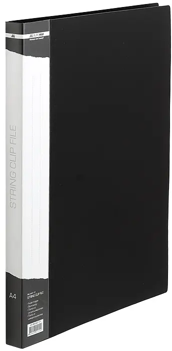 Папка пластикова зі швидкозшивачем, A4 BM.3407-99 BUROMAX (4823078952097) Чорний - фото 2