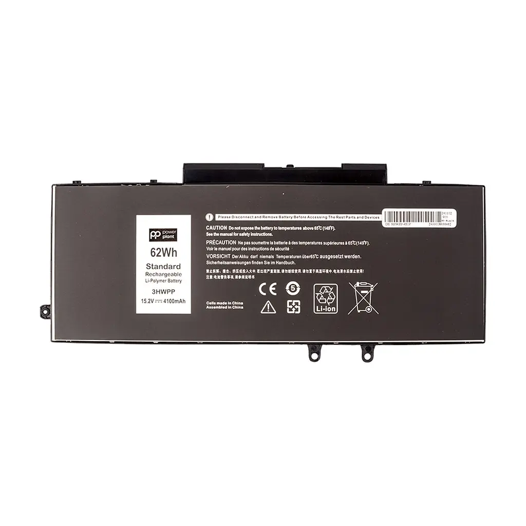 Акумулятор до ноутбука DELL Latitude 5401 (3HWPP) 15.2V 4100mAh PowerPlant (NB442102)