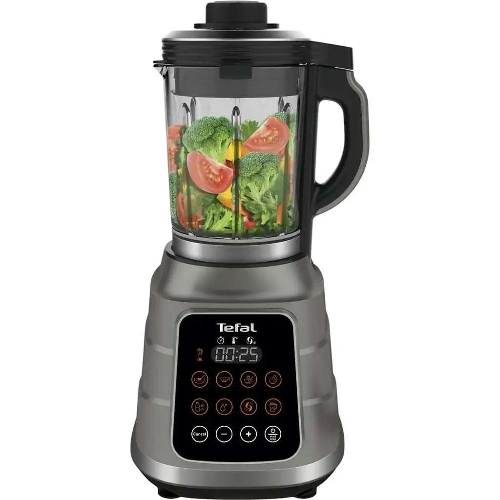 Блендер стаціонарний вакуумний Tefal Ultrablend Vacuum Boost 1300 Вт чаша 2500 мл додаткова чаша 1400 мл сріблясто-чорний (BL985A31) - фото 6