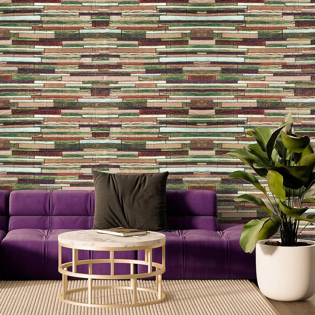 Панель стінова Sticker Wall 3D 700х770х6мм Мікс SW-00001799 - фото 5