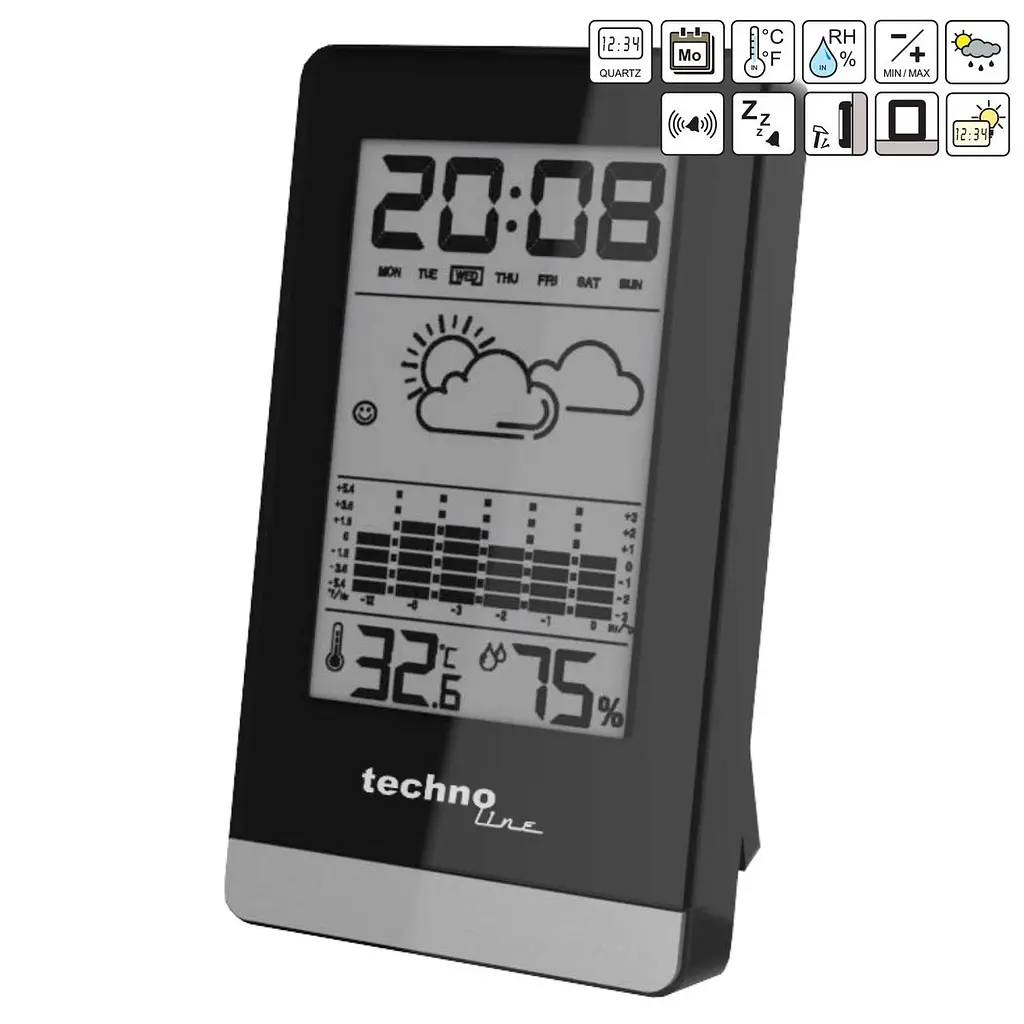Метеостанция Technoline WS9125 Black (WS9125) - фото 2